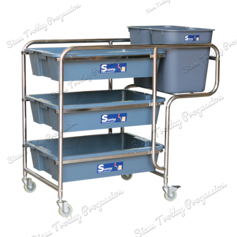 Plastic Clearing Trolley "CT3-0611"