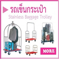 Stainless Baggage Trolley
