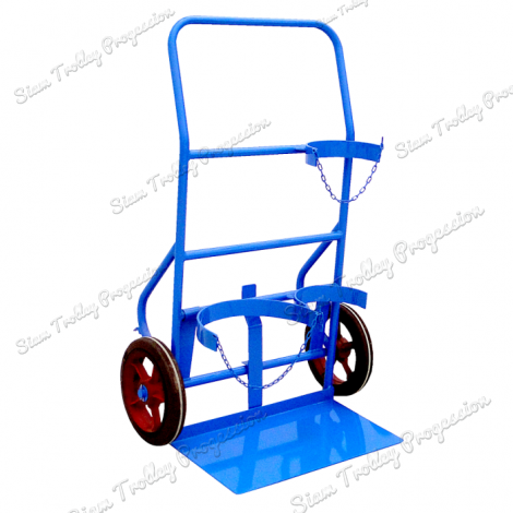 Foldable Double Gas Cylinder Trolley